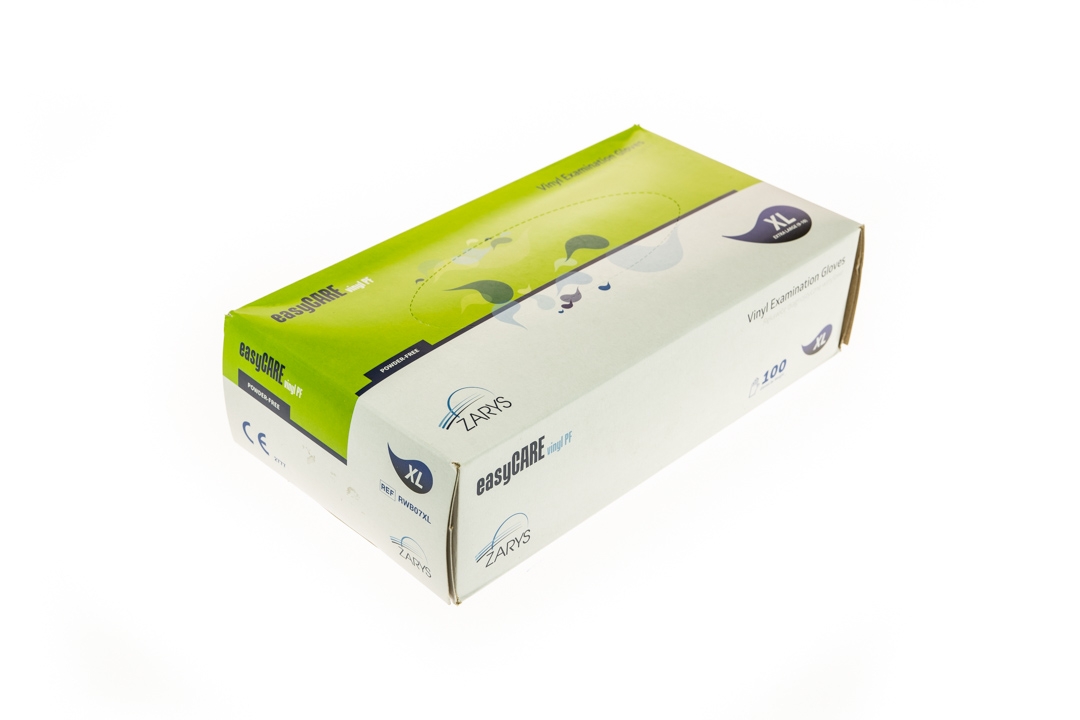 Rękawice winylowe bezpudrowe easycare rozm. xl  rwb07xl  0493/0509